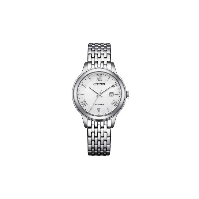 Orologio Citizen Lady Eco Drive quadrante bianco EW2621-59A