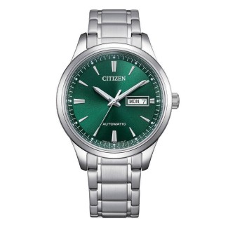 Citizen Mechanical Day Date Green Dial NY4058-79X Watch