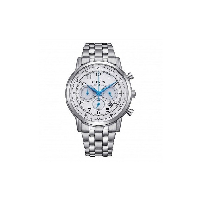 Citizen OF Classic Chrono Solar Uhr mit weißem Zifferblatt CA4630-53A