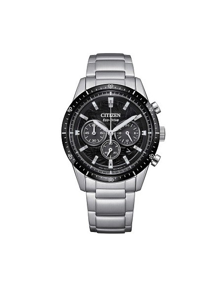 Citizen T9 Chrono Eco Drive Uhr mit schwarzem Zifferblatt CA4624-56E
