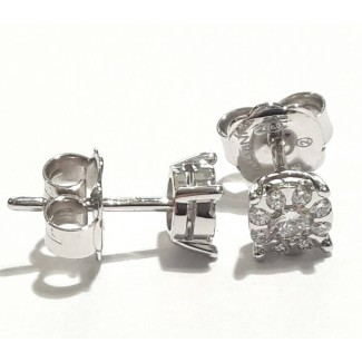 Salvini Daphne light point earrings in gold with diamonds 20041181