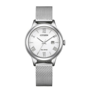 Orologio Citizen Lady Eco Drive bianco maglia milano -  EW2621-75A