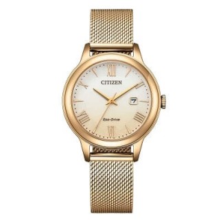Citizen Lady Eco Drive Rose Gold Milanese Mesh Watch EW2623-70P