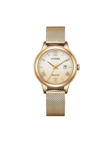 Citizen Lady Eco Drive Rose Gold Milanese Mesh Watch EW2623-70P