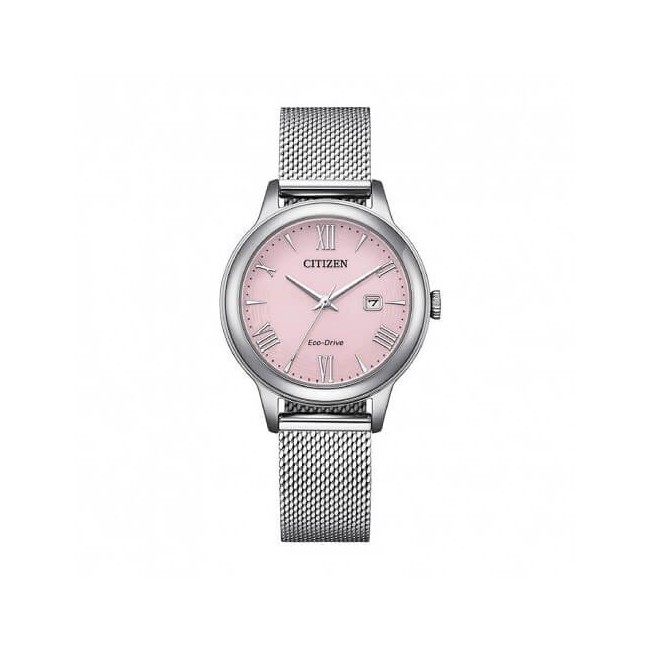 Citizen Lady Eco Drive Pink und Milanese Mesh Uhr - EW2621-75X