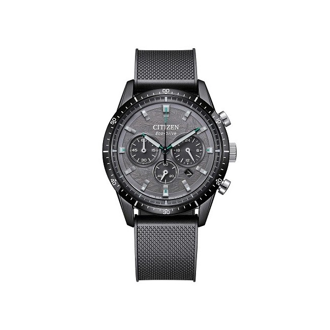 Citizen T9 Chrono Watch Black Polyurethane Strap CA4625-02H