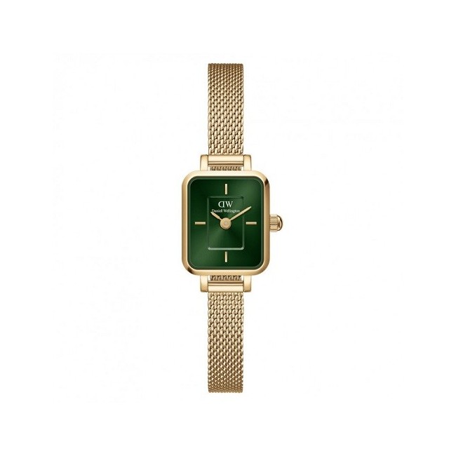 Daniel Wellington Quadro Mini Gold & Grün Uhr - DW00100653