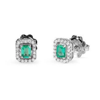 Salvini Mini Dora Forme Earrings with Emeralds and Diamonds - 20108377