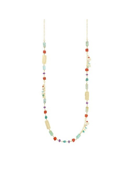 Nivy Amira Coral and Amethyst Necklace CARP0747G