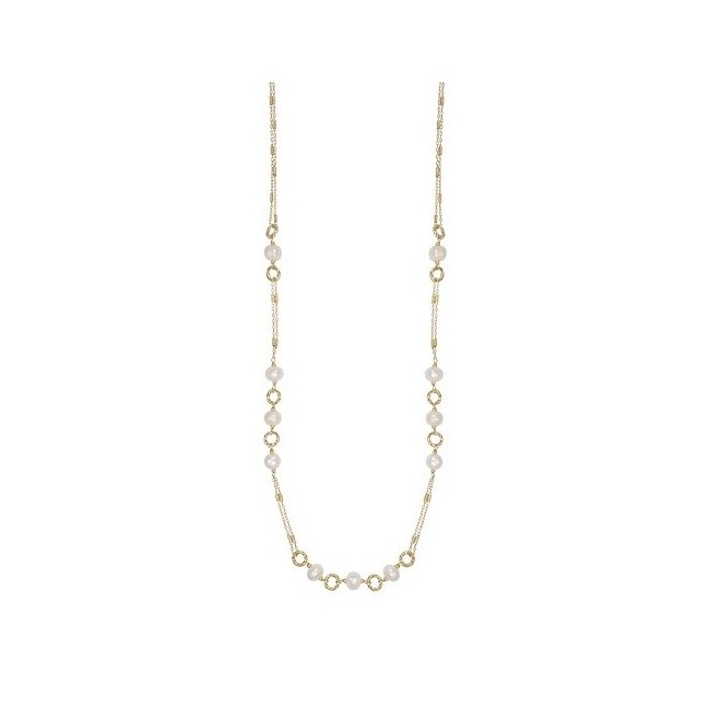 Nivy Maya Necklace with Natural Pearls and Gold Silver CARP0969G150