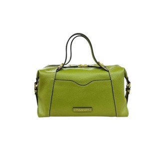 The Bridge Gemma pistachio green leather satchel bag 043325EN37