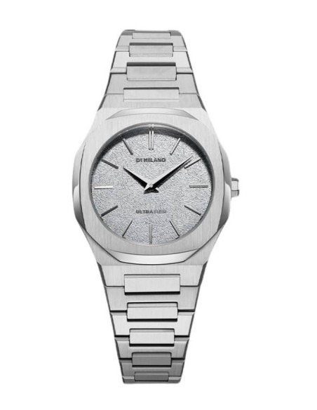 D1 Milano Ultra Thin Frozen Steel Small Watch D1-UTBL35