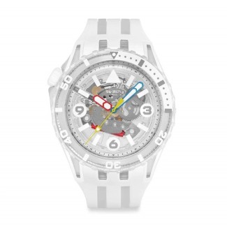 Swatch Scubaqua Aurelia White and Transparent SSCU09K100 Watch