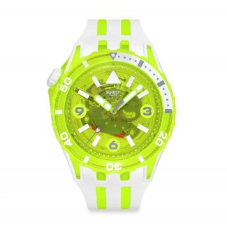 Orologio Swatch Scubaqua Egg Yolk giallo e bianco SSCU09J100
