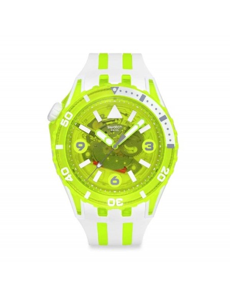 Orologio Swatch Scubaqua Egg Yolk giallo e bianco SSCU09J100