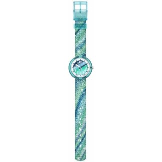 Flik Flak Frozen Rainbow Green and Blue Kids Watch ZFPNP153