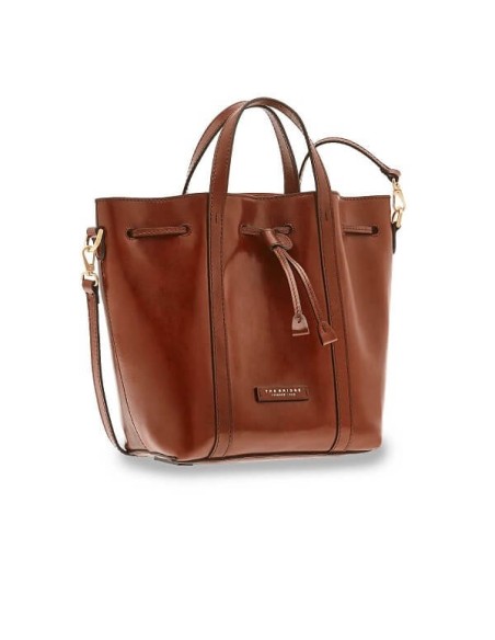 The Bridge Beuteltasche aus der Vittoria-Linie aus hellbraunem Leder – 0420000114