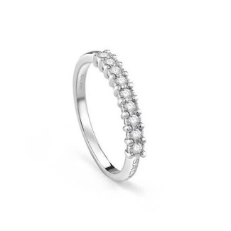 Salvini Aria Ring, Band mit neun natürlichen Diamanten – 20108370 2