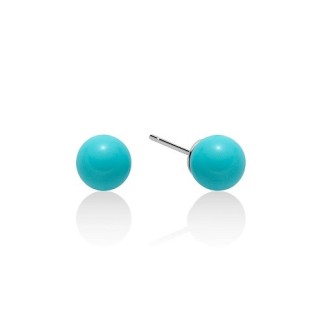 Miluna Terra e Mare Women's Earrings with Turquoise Spheres PER2408