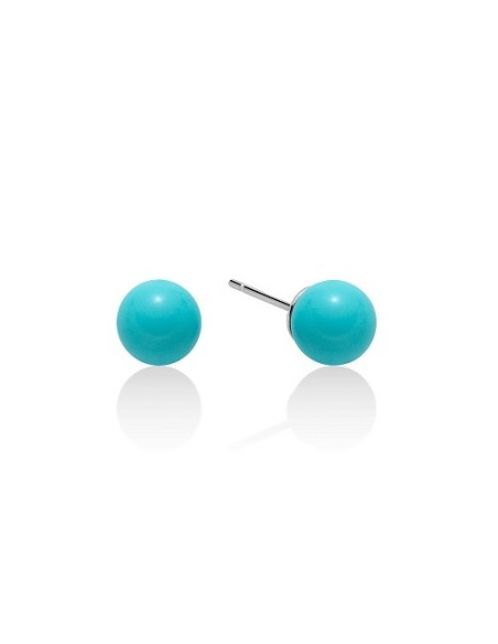 Miluna Terra e Mare Women's Earrings with Turquoise Spheres - PER2326