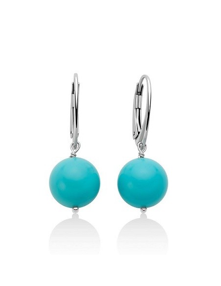 Miluna Terra e Mare pendant earrings in turquoise paste PER2821