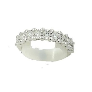Salvini Aria ring, band with nine natural diamonds - 20108370