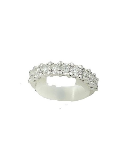 Salvini Aria ring, band with nine natural diamonds - 20108370