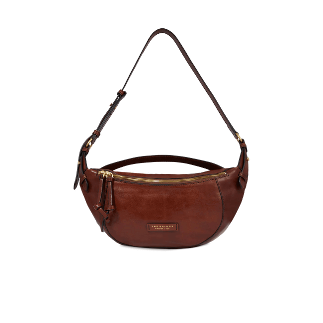 Borsa a tracolla The Bridge linea Story in pelle color cuoio - 0441030114