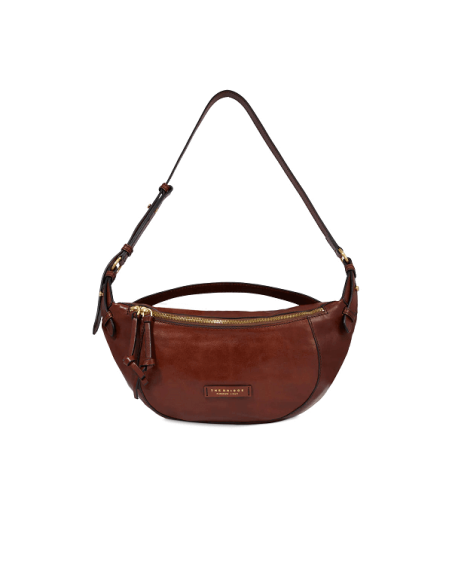 The Bridge Story line shoulder bag in tan leather - 0441030114