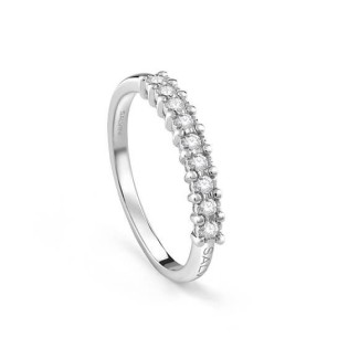 Salvini Aria ring, band with nine natural diamonds - 20102754