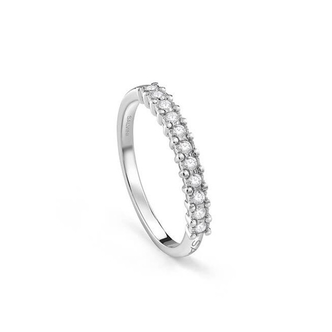Salvini Aria ring, band with eleven natural diamonds - 20102755