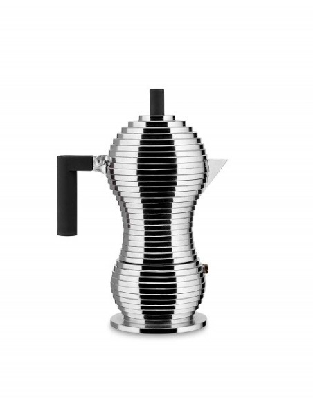 Alessi Pulcina Espresso Coffee Maker for Induction in Fusion - MDL02/6BFM