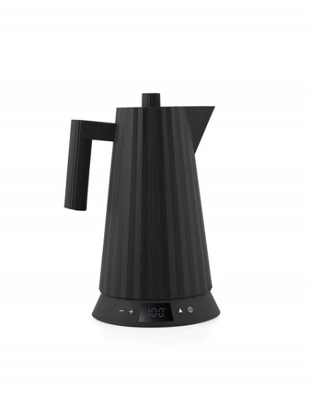 Bollitore elettrico con controllo temperatura Alessi  Plissè nero MDL21B