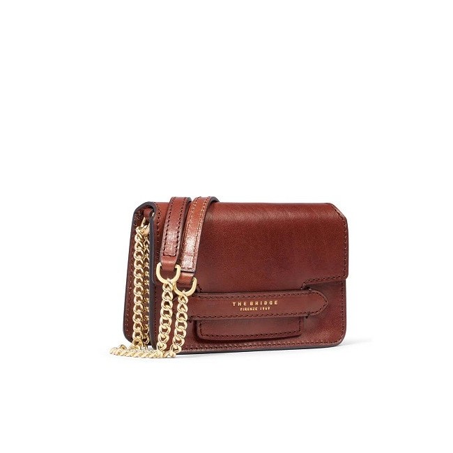 Borsa a tracolla Lucrezia The Bridge in pelle cuoio - 0412140114
