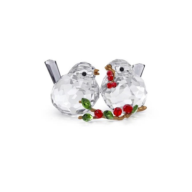 Oggettistica Swarovski Idyllia coppia di uccelli e bacche  -  5701371