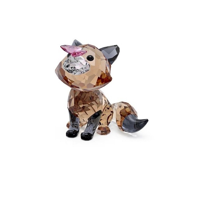 Oggettistica Swarovski Idyllia volpe marrone e farfalla in cristallo 5701250