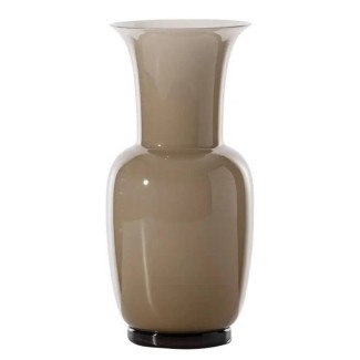 Venini Opalino medium vase mocha color interior tin 70622MKLA