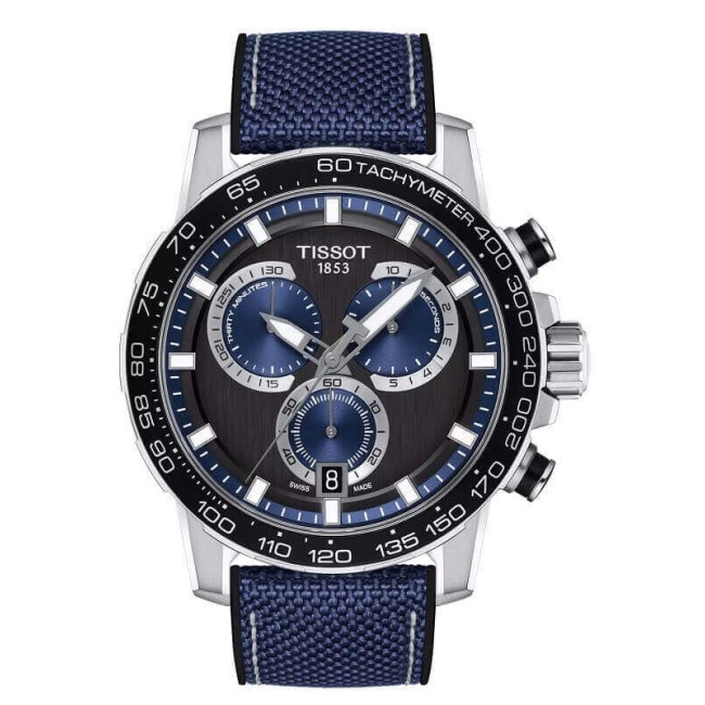 Tissot Supersport Chrono Blue Fabric Watch - T1256171705103