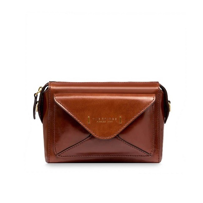 Borsa donna a tracolla Frida The Bridge pelle color cuoio - 0429040114