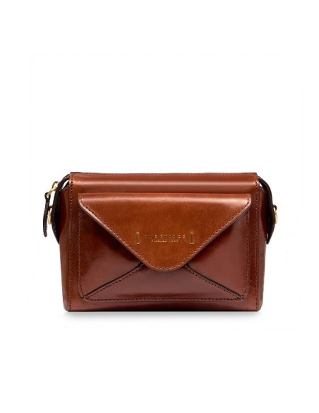 The Bridge Frida women's shoulder bag in tan leather - 0429040114