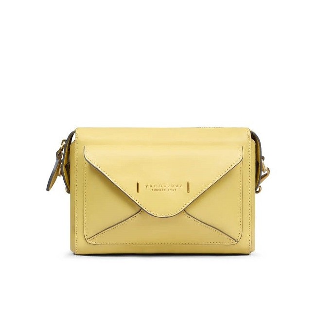Borsa donna a tracolla Frida The Bridge pelle giallo banana 0429040136