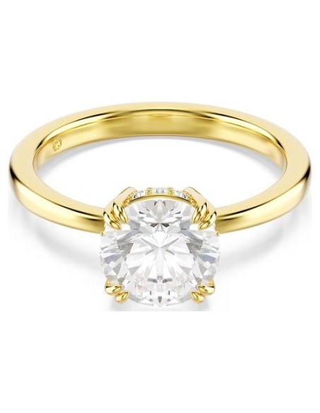 Stilla Attract Swarovski Gold-Cocktailring mit weißen Kristallen – 5723331