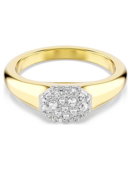 Anello Dextera Swarovski dorato con cristalli bianchi  - 5732854