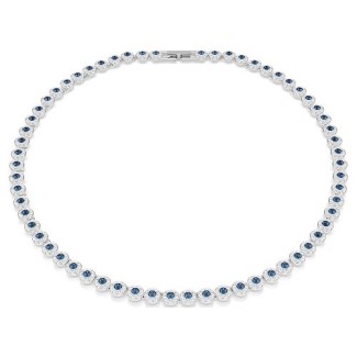 Swarovski Una Angelic Tennis Necklace with Blue and White Crystals - 5733402