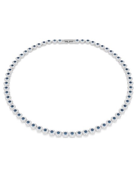 Swarovski Una Angelic Tennis-Halskette mit blauen und weißen Kristallen – 5733402