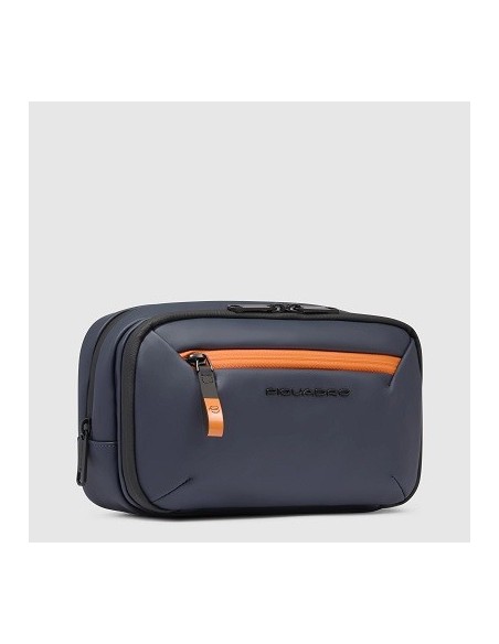 Beauty Piquadro blu e arancione tessuto gommato BY6380C2OW/BLU