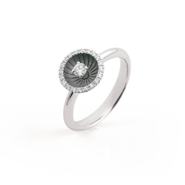 Annamaria Cammilli Mystar-Ring aus schwarzem Lavagold und Diamanten – GAN3829E