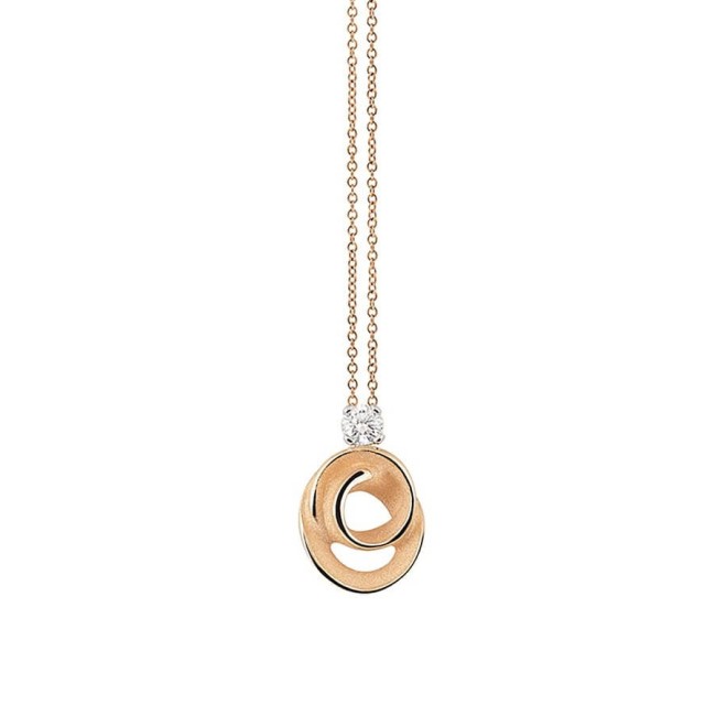 Annamaria Cammilli Dune Assolo Pendant in Orange Gold and Diamond GPE3696J
