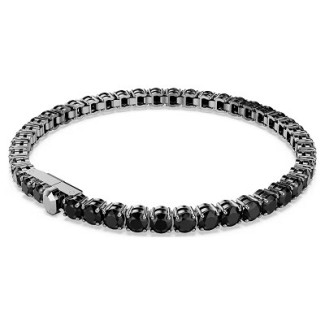 Bracciale donna tennis Swarovski Matrix nero taglio round 5696033