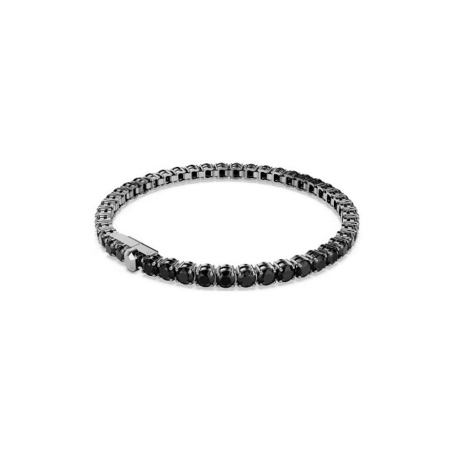 Swarovski Matrix Black Round Cut Women's Tennis Bracelet 5696033